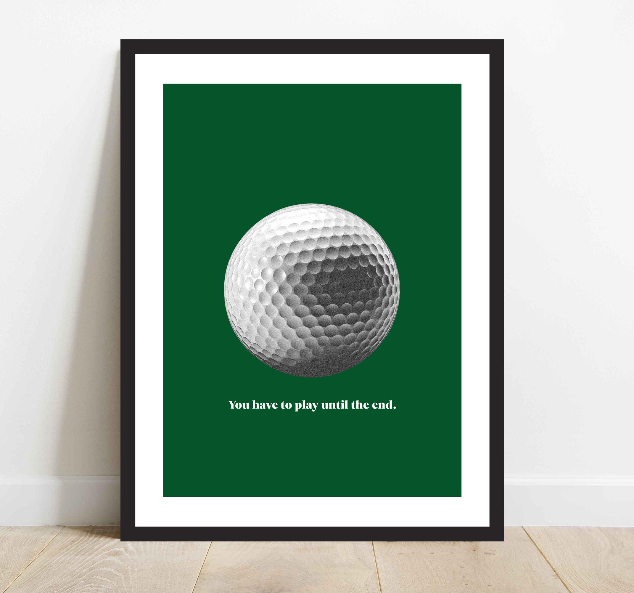  Мотивационный постер You have to play until the end