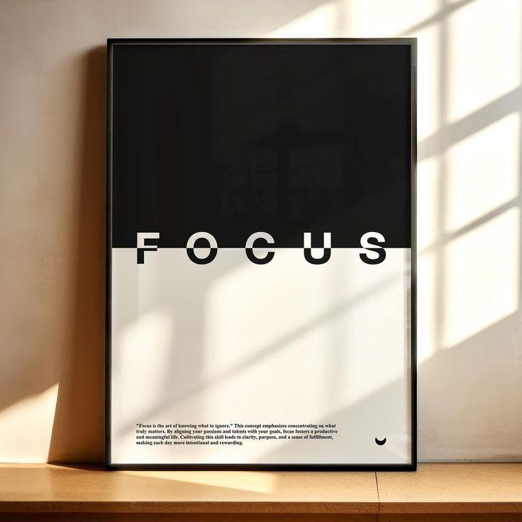 Мотивационный постер Focus
